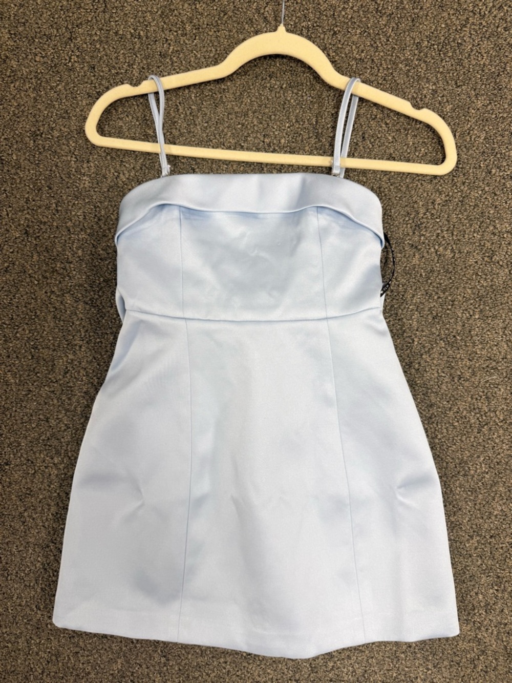 NWT Katie J NYC Twyla Back Bow Dress Baby Blue